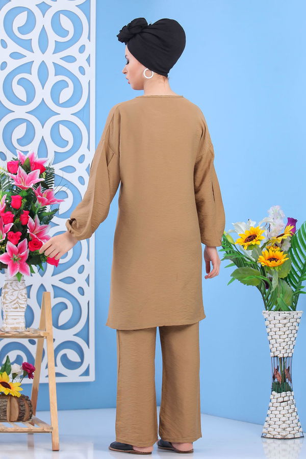 Tunik Pantolon Siyah  Vizon - 7561 VİZON