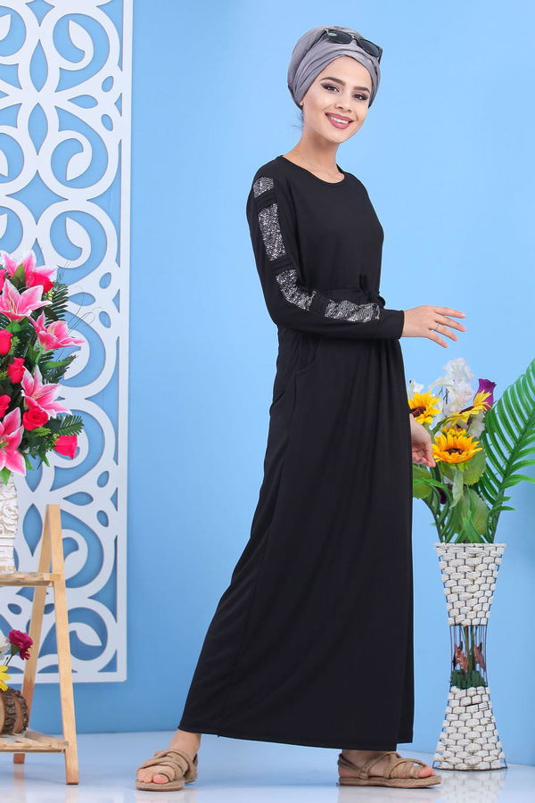 Elbise Siyah  Siyah - 7562 SİYAH