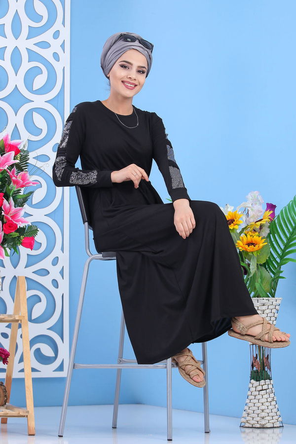 Elbise Siyah  Siyah - 7562 SİYAH