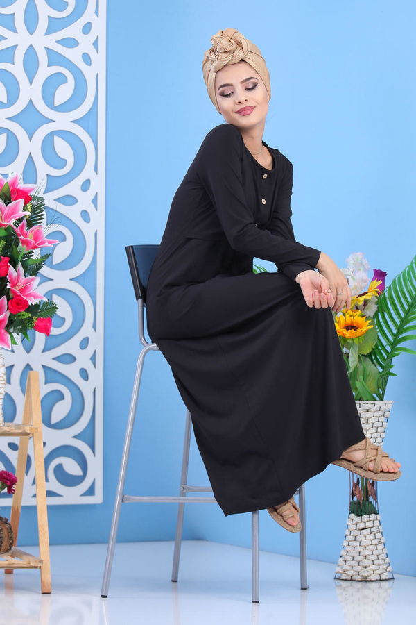 Elbise Siyah  Siyah - 7564 SİYAH