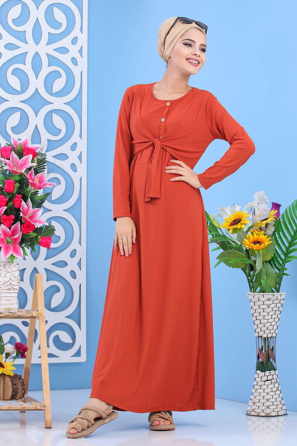 Elbise Siyah  Kiremit - 7564 KİREMİT