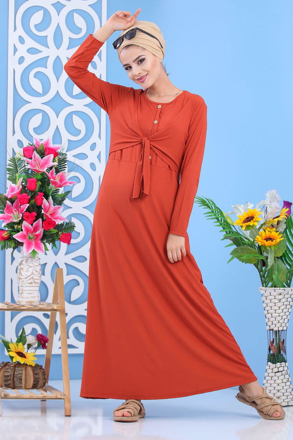 Elbise Siyah  Kiremit - 7564 KİREMİT