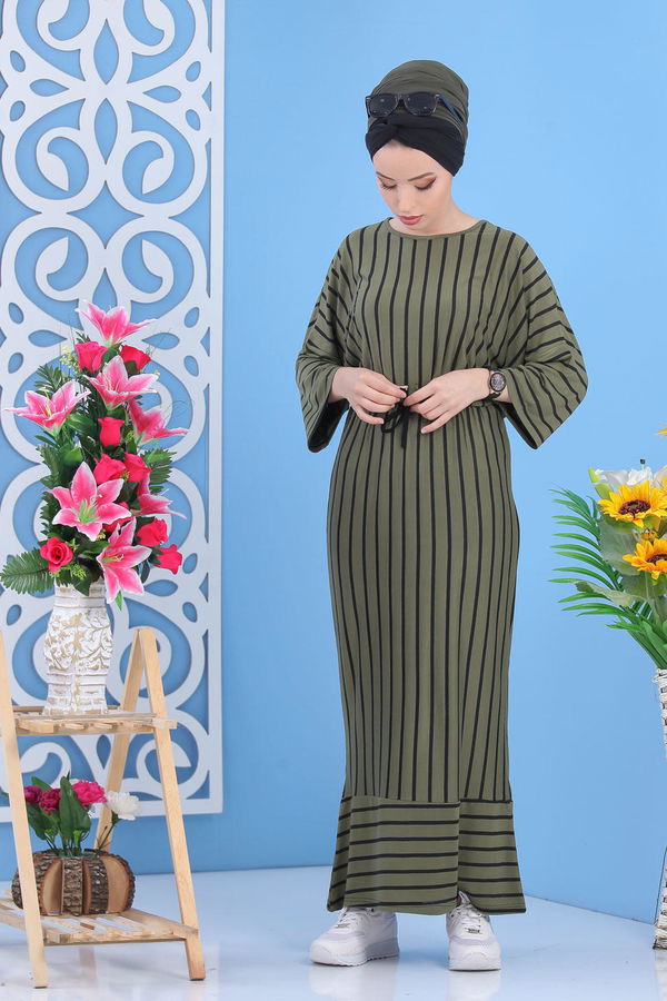 Elbise Haki Haki - 5149 HAKİ