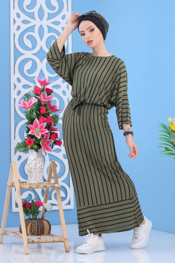 Elbise Haki Haki - 5149 HAKİ