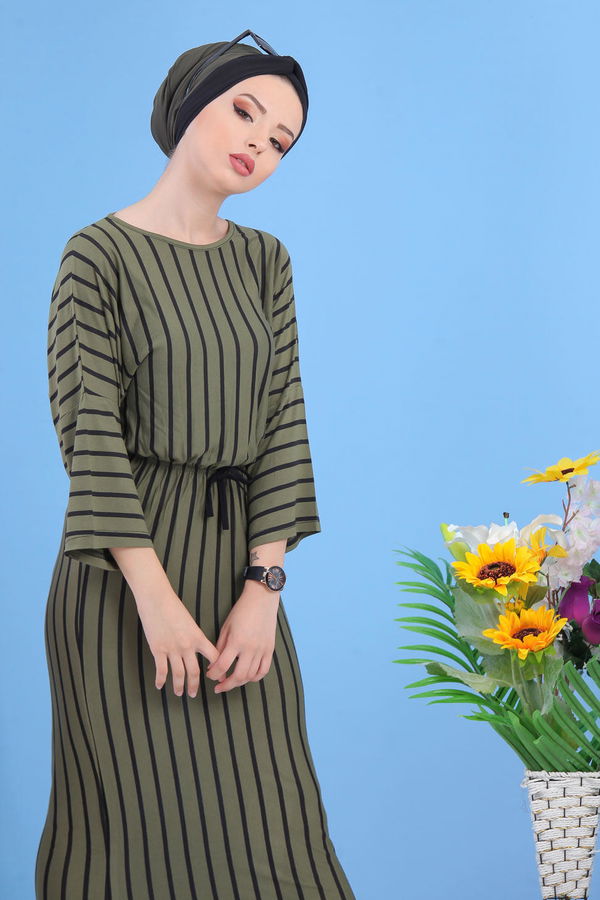 Elbise Haki Haki - 5149 HAKİ