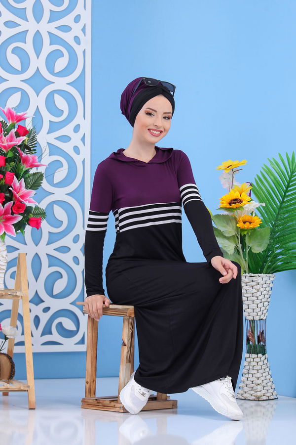 Elbise Siyah Mürdüm - 03 5147 Mürdüm - 5147