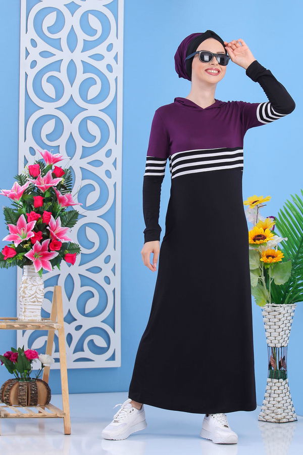 Elbise Siyah Mürdüm - 03 5147 Mürdüm - 5147