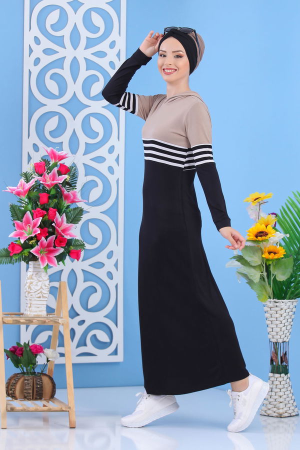 Elbise Siyah Vizon - 03 5147 Vizon - 5147