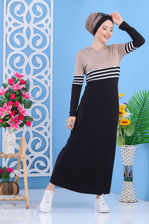Elbise Siyah Vizon - 03 5147 Vizon - 5147