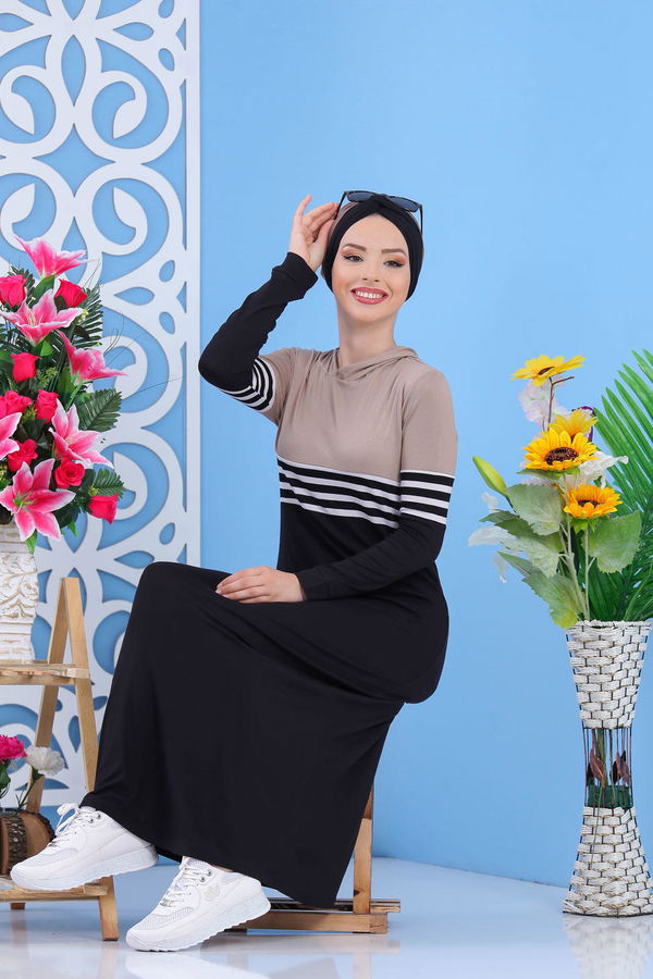 Elbise Siyah Vizon - 03 5147 Vizon - 5147