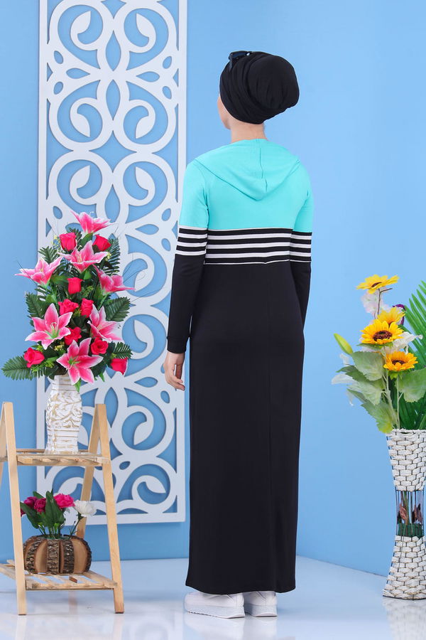 Elbise Siyah Yeşil - 03 5147 Yeşil - 5147
