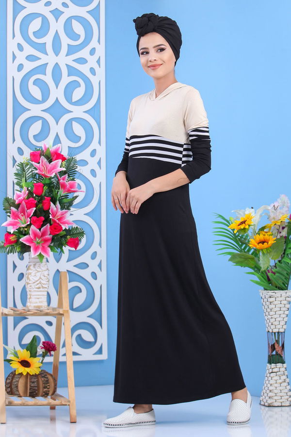 Elbise Siyah Taş - 03 5147 Bej - 5147
