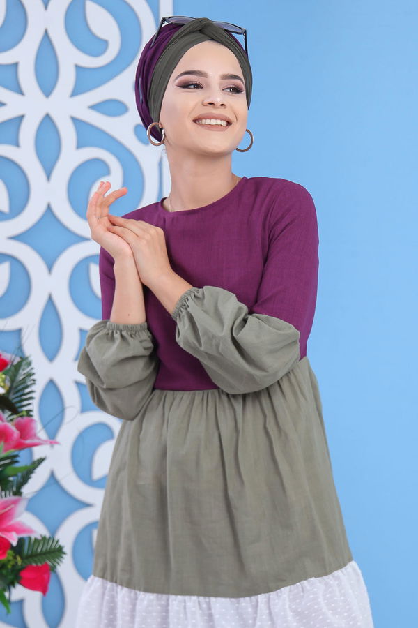 Tunik Pantolon Mor - 02 7594 Mor - 7594 MOR