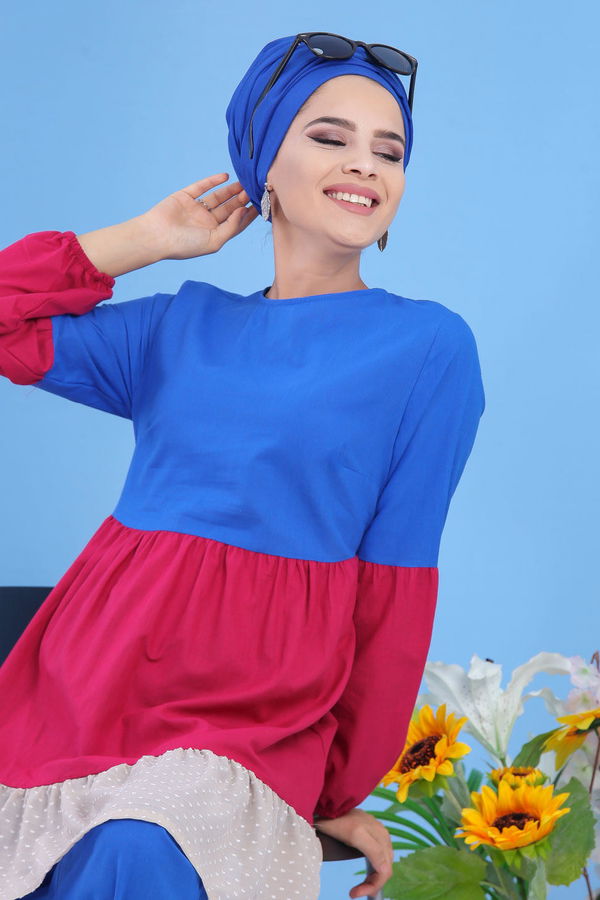 Tunik Pantolon Mavi - 02 7594 Mavi - 7594 MAVİ