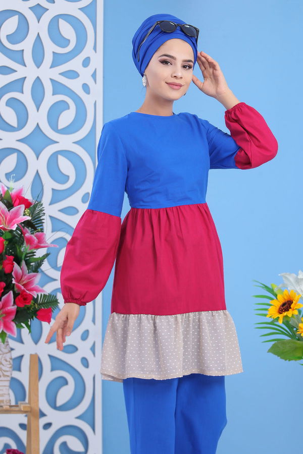 Tunik Pantolon Mavi - 02 7594 Mavi - 7594 MAVİ