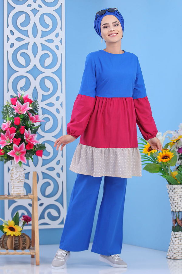 Tunik Pantolon Mavi - 02 7594 Mavi - 7594 MAVİ
