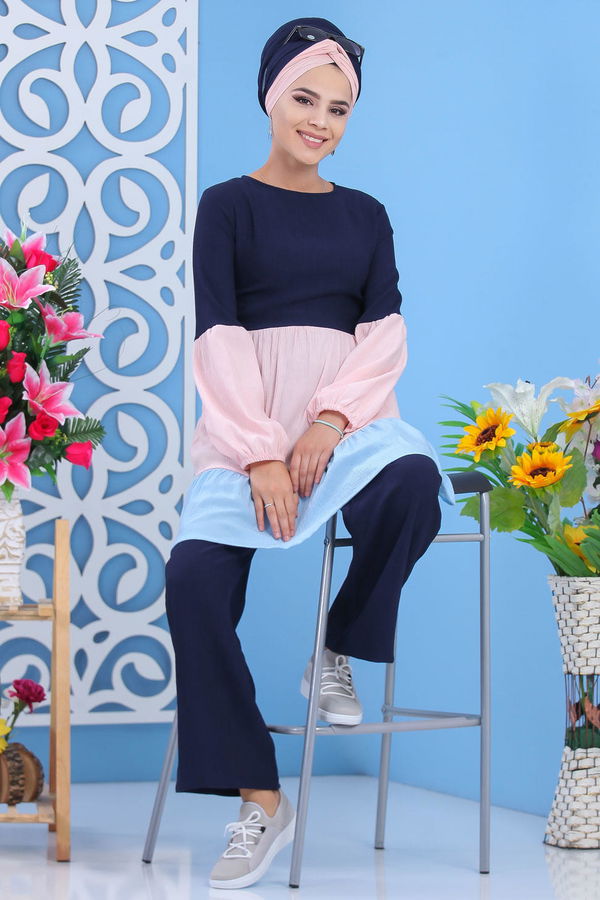Tunik Pantolon Lacivert - 02 7599 Lacivert - 7599