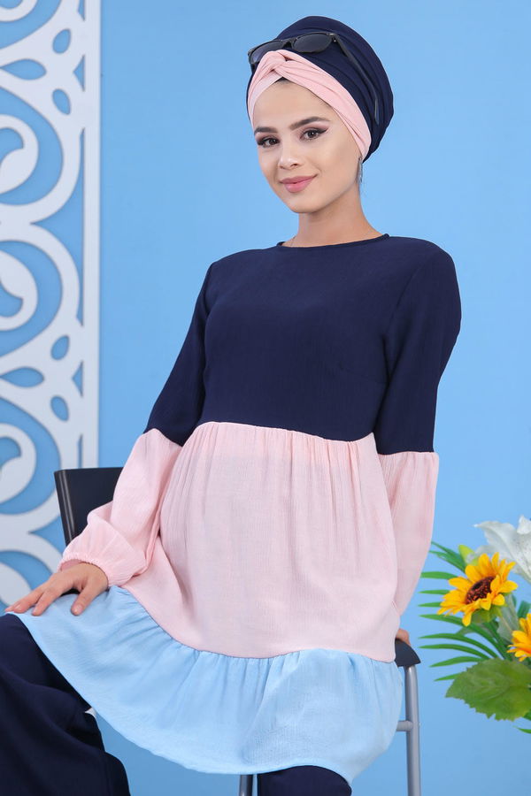 Tunik Pantolon Lacivert - 02 7599 Lacivert - 7599