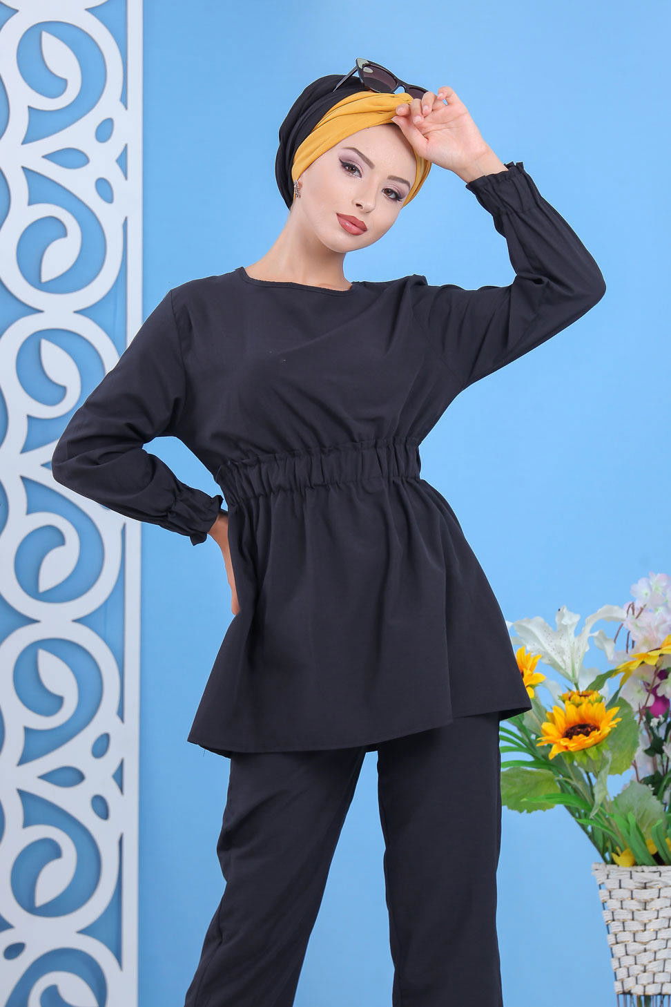 Tunik Pantolon Siyah  Siyah - 7644 SİYAH