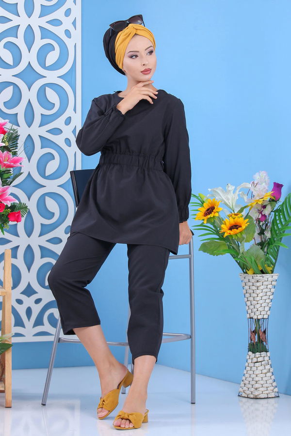 Tunik Pantolon Siyah  Siyah - 7644 SİYAH