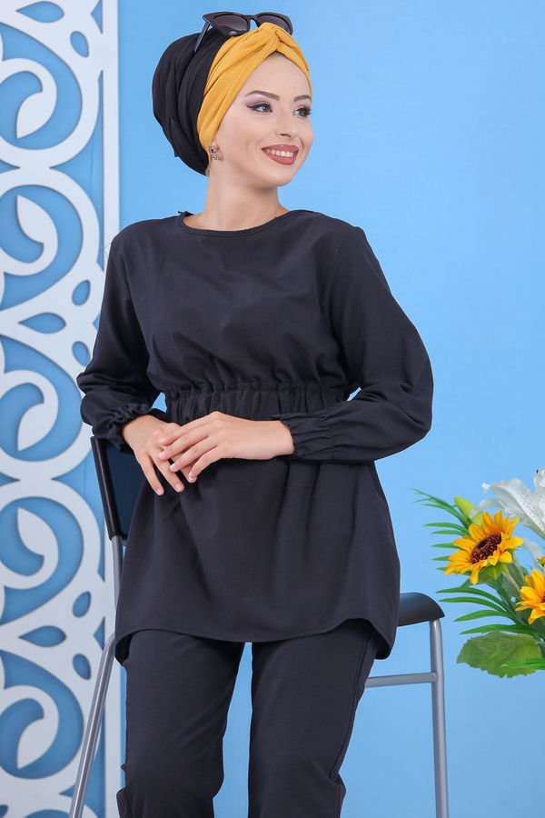 Tunik Pantolon Siyah  Siyah - 7644 SİYAH