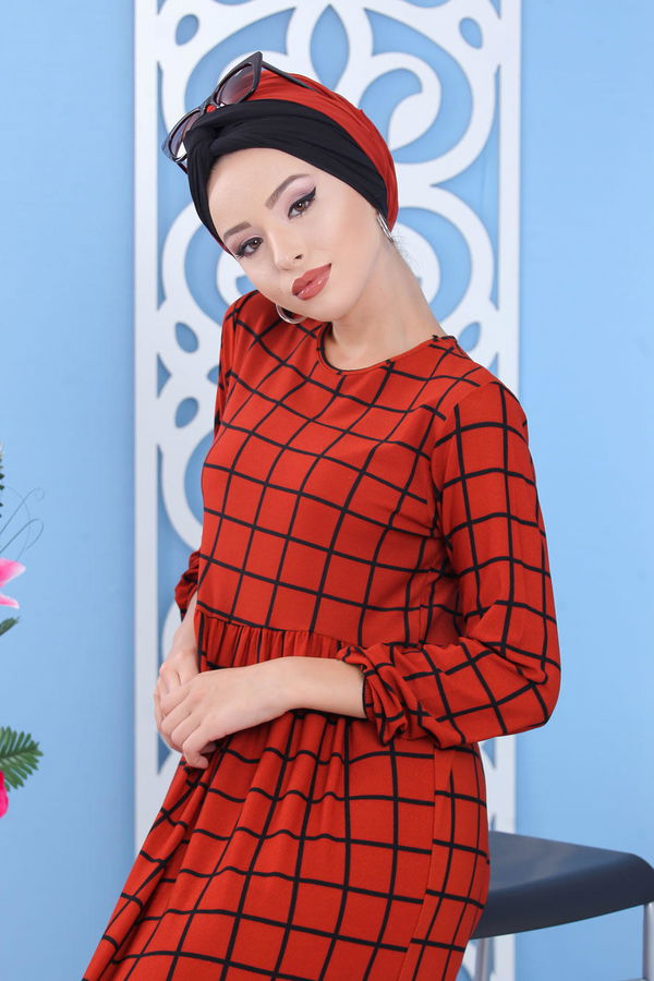 Kareli Elbise Kiremit - 02 7055 Kiremit - 7055