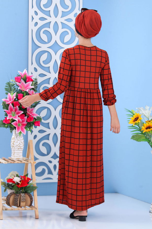 Kareli Elbise Kiremit - 02 7055 Kiremit - 7055