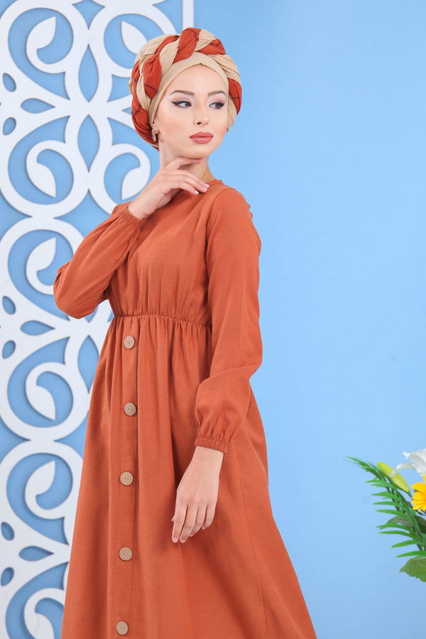 Elbise Siyah  Kiremit - 7645 KİREMİT