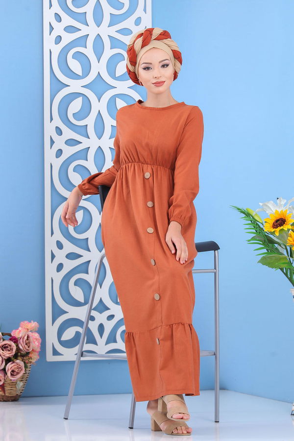Elbise Siyah  Kiremit - 7645 KİREMİT