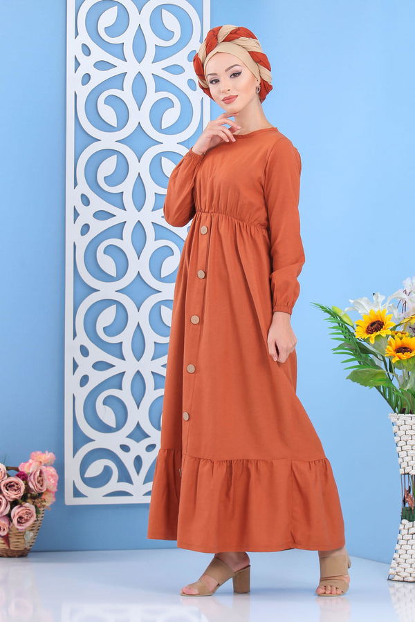 Elbise Siyah  Kiremit - 7645 KİREMİT