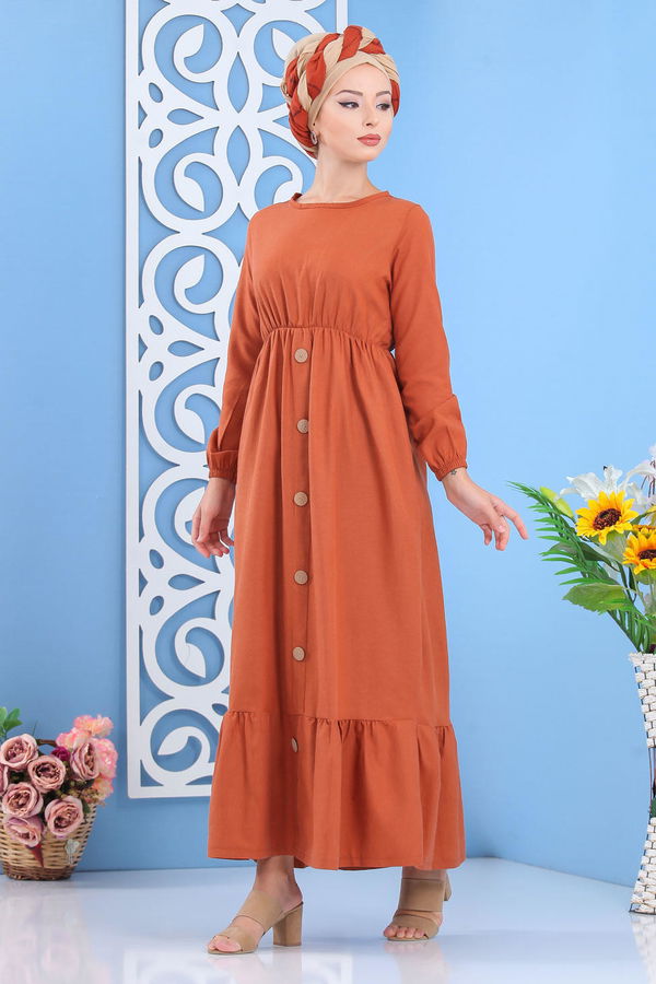 Elbise Siyah  Kiremit - 7645 KİREMİT
