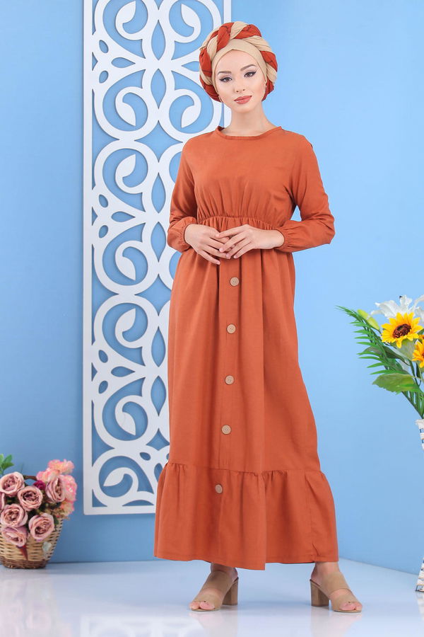 Elbise Siyah  Kiremit - 7645 KİREMİT
