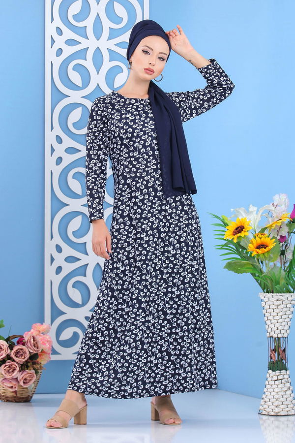 Elbise Lacivert  Lacivert - 7648 LACİVERT