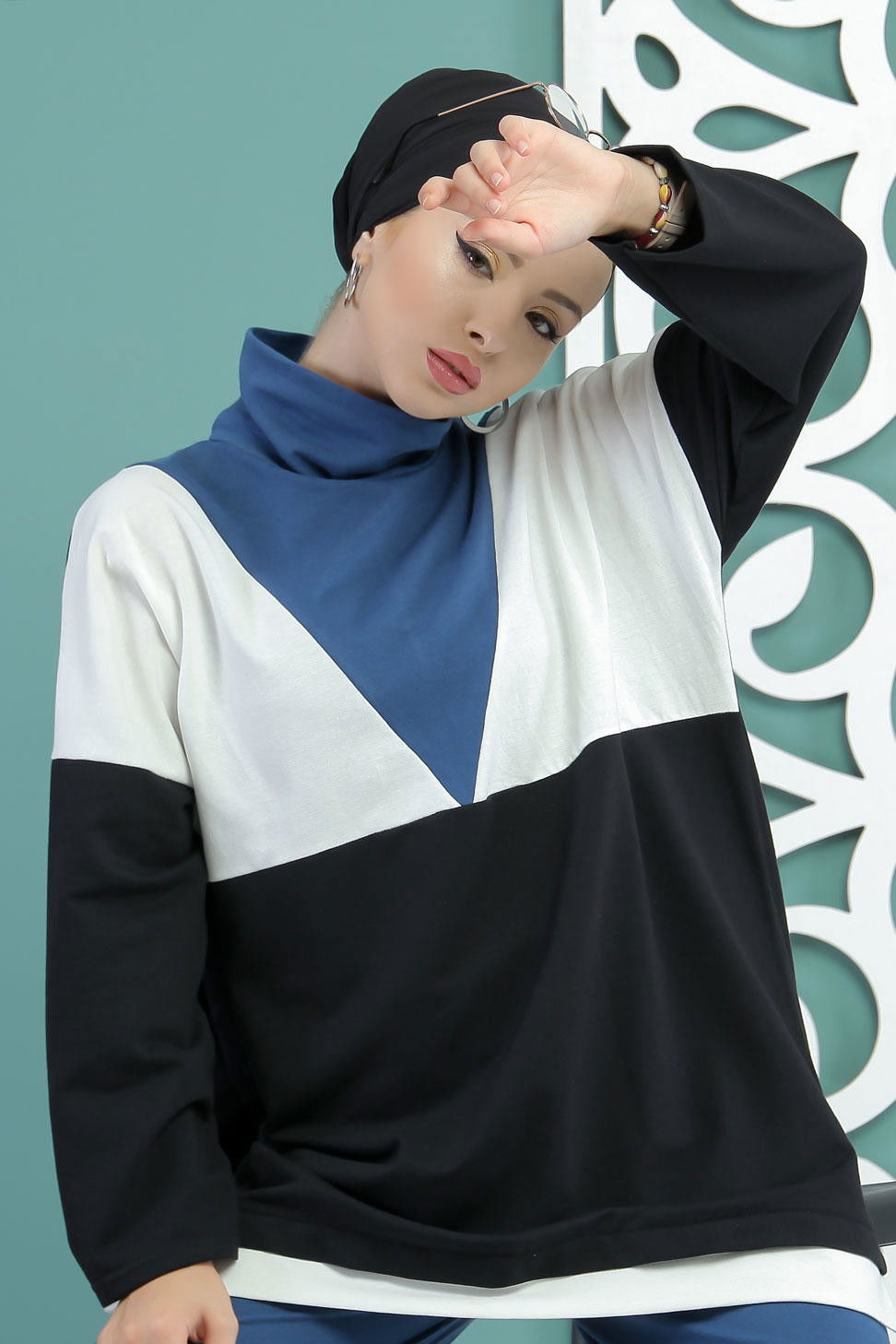 Tunik Pantolon Siyah  Siyah - 7651 SİYAH