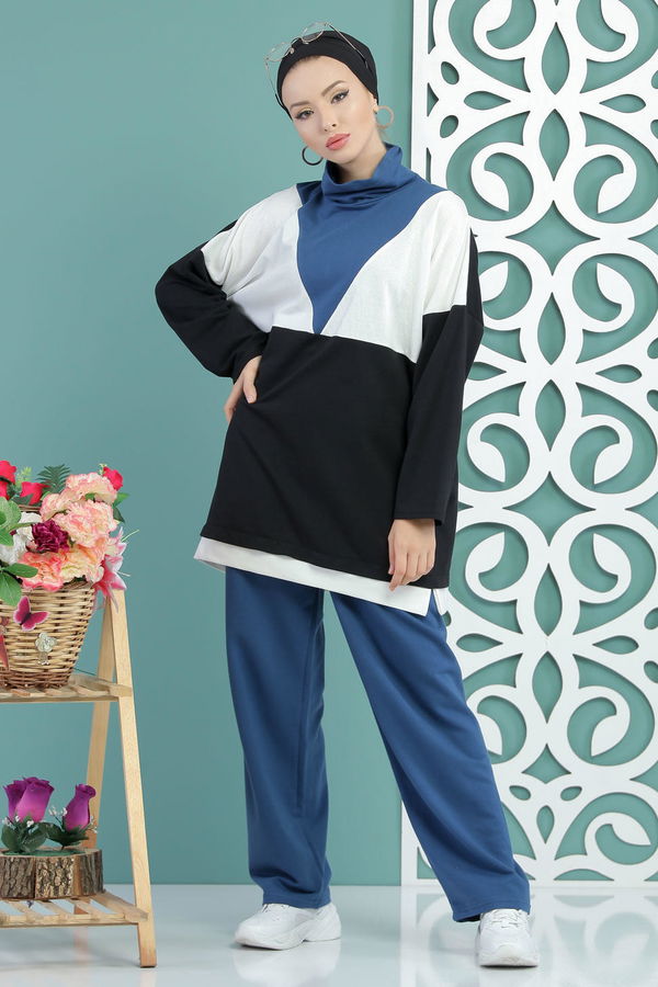 Tunik Pantolon Siyah  Siyah - 7651 SİYAH