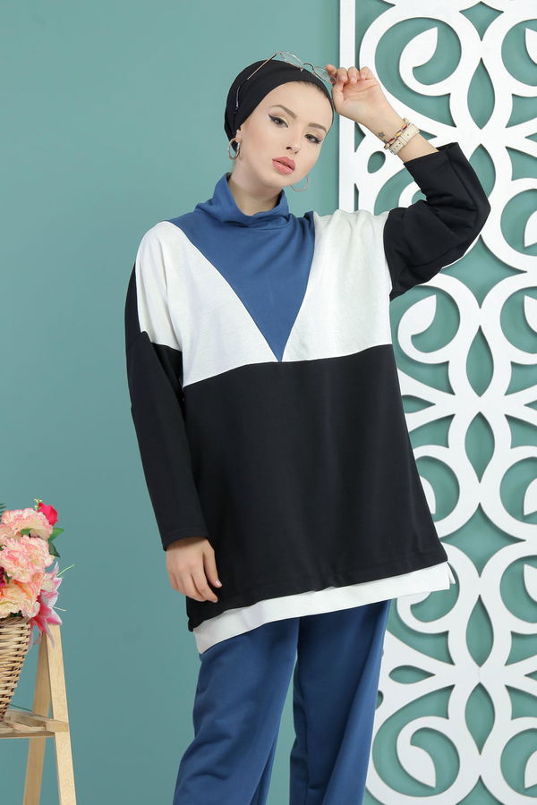 Tunik Pantolon Siyah  Siyah - 7651 SİYAH
