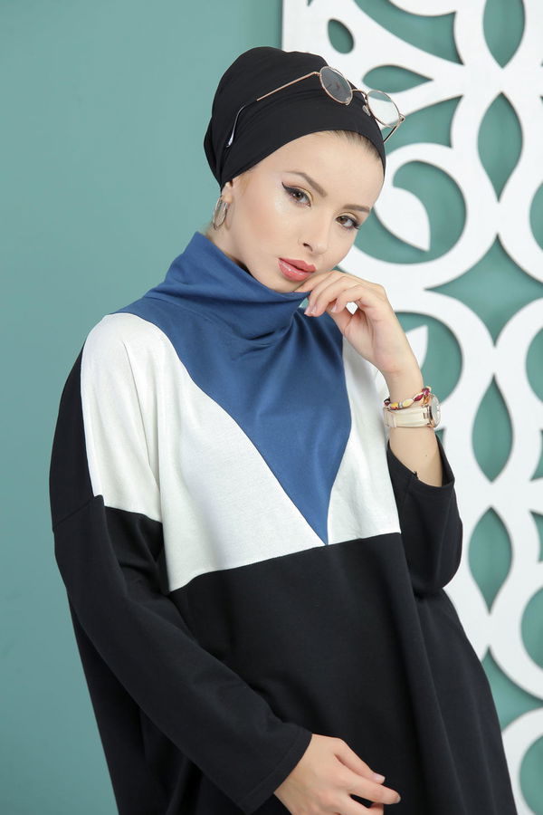 Tunik Pantolon Siyah  Siyah - 7651 SİYAH