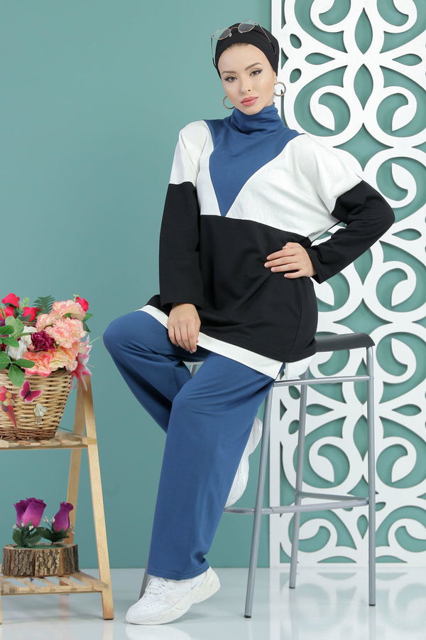 Tunik Pantolon Siyah  Siyah - 7651 SİYAH