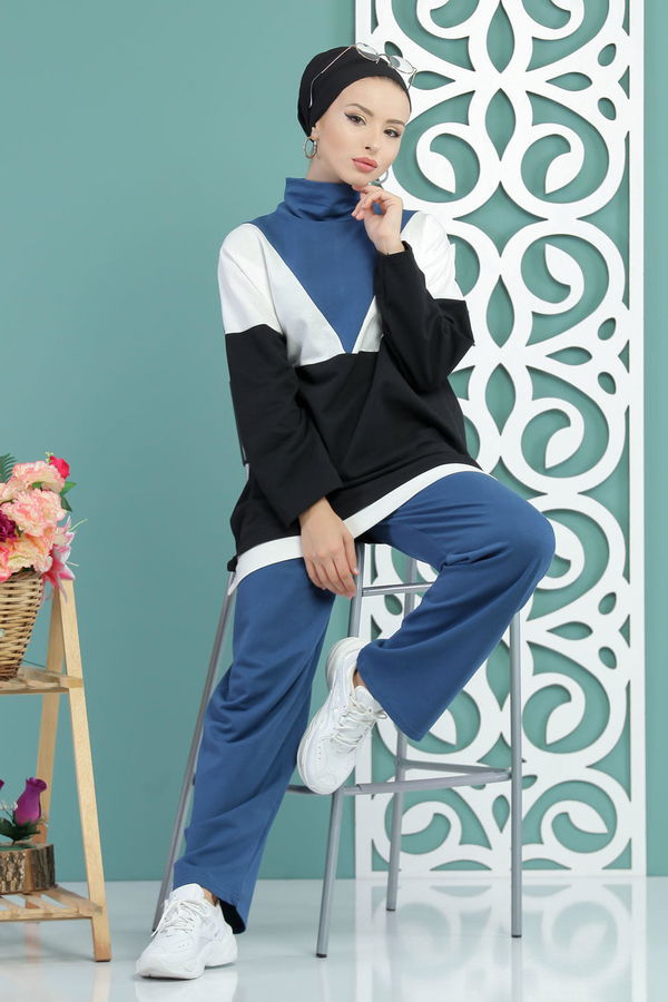 Tunik Pantolon Siyah  Siyah - 7651 SİYAH