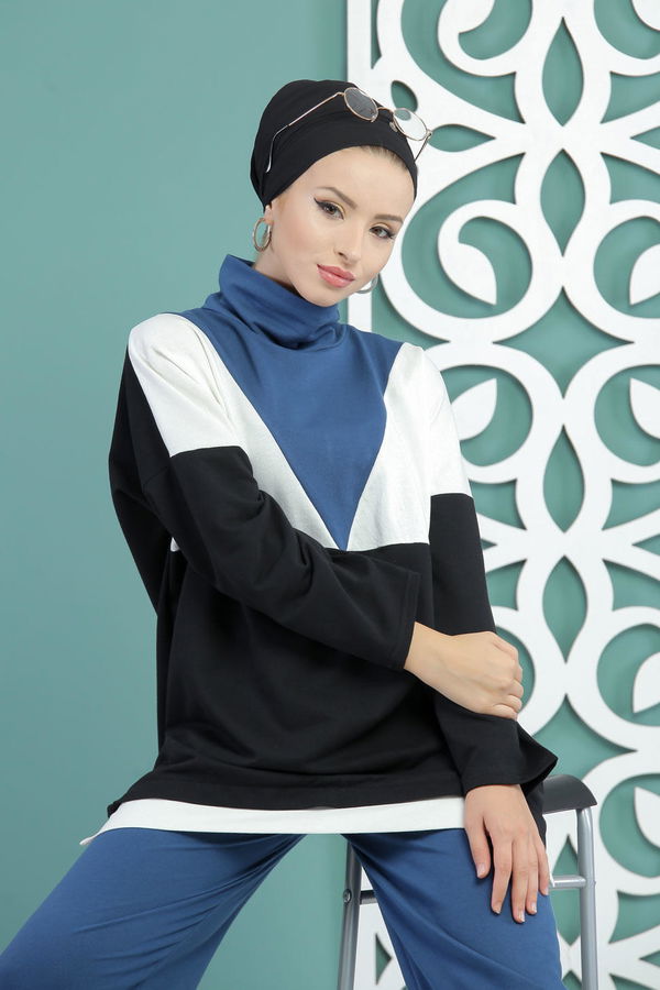 Tunik Pantolon Siyah  Siyah - 7651 SİYAH