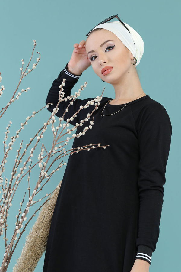 Tunik Pantolon Siyah - 02 7663 Siyah - 7663