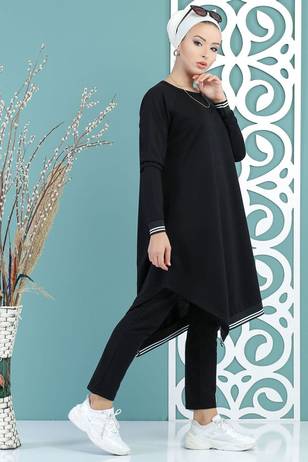 Tunik Pantolon Siyah - 02 7663 Siyah - 7663