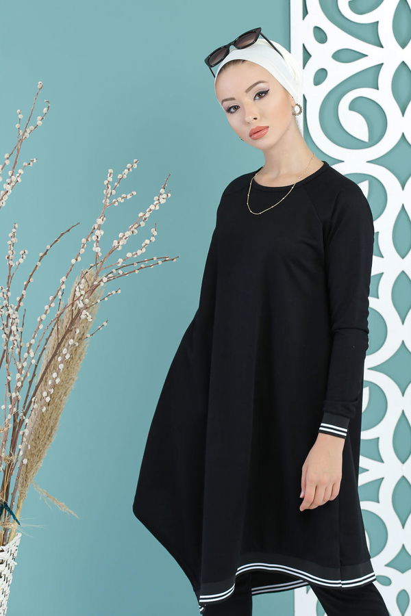 Tunik Pantolon Siyah - 02 7663 Siyah - 7663