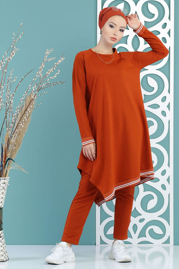 Tunik Pantolon Kiremit - 02 7663 Kiremit - 7663 KİREMİT
