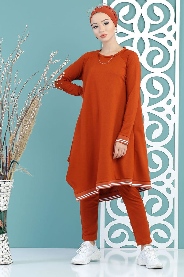 Tunik Pantolon Kiremit - 02 7663 Kiremit - 7663 KİREMİT