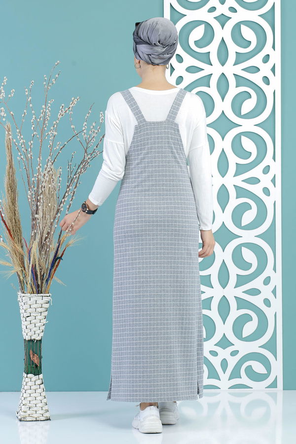 Kareli Salopet Gri - 02 7668 Gri - 7668 GRİ