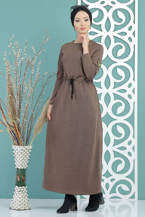 Elbise Siyah  Vizon - 5158 VİZON