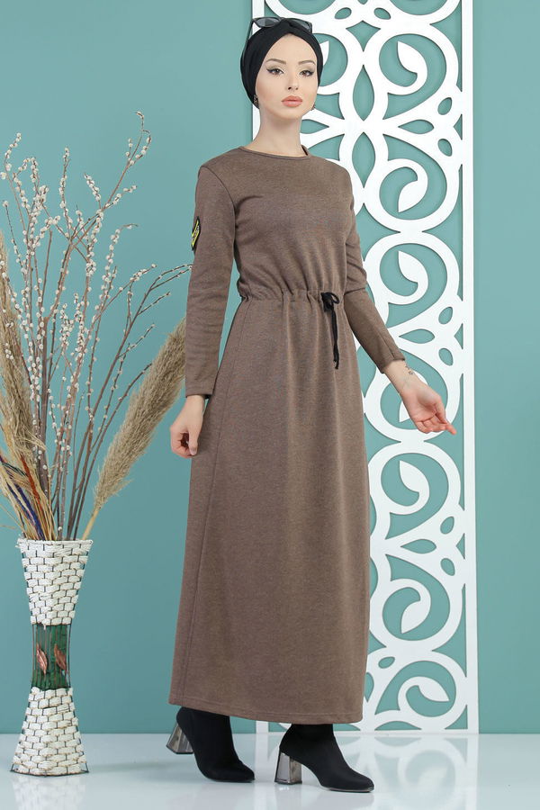 Elbise Siyah  Vizon - 5158 VİZON