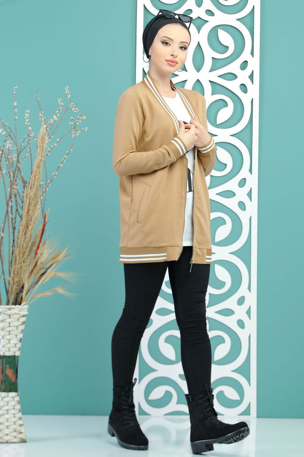 Hırka Tunik Siyah Taba - 7719