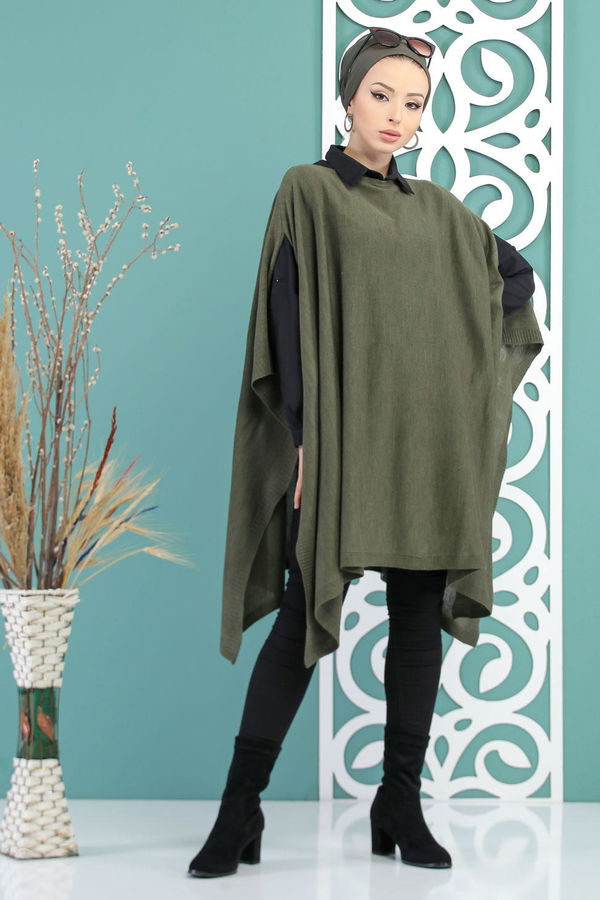 Triko Panço Siyah Haki - 7723 HAKİ